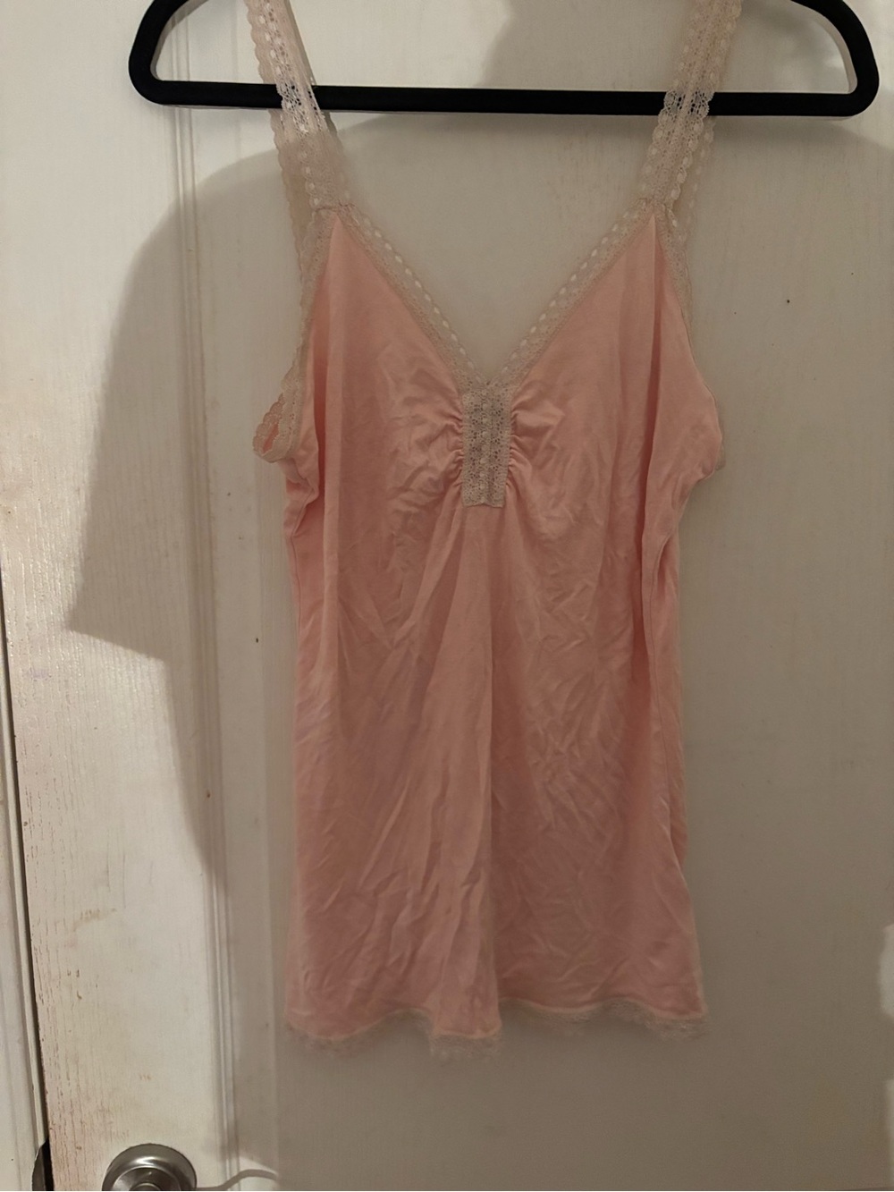 Banana Republic Lace Trim Camisole Pink Medium